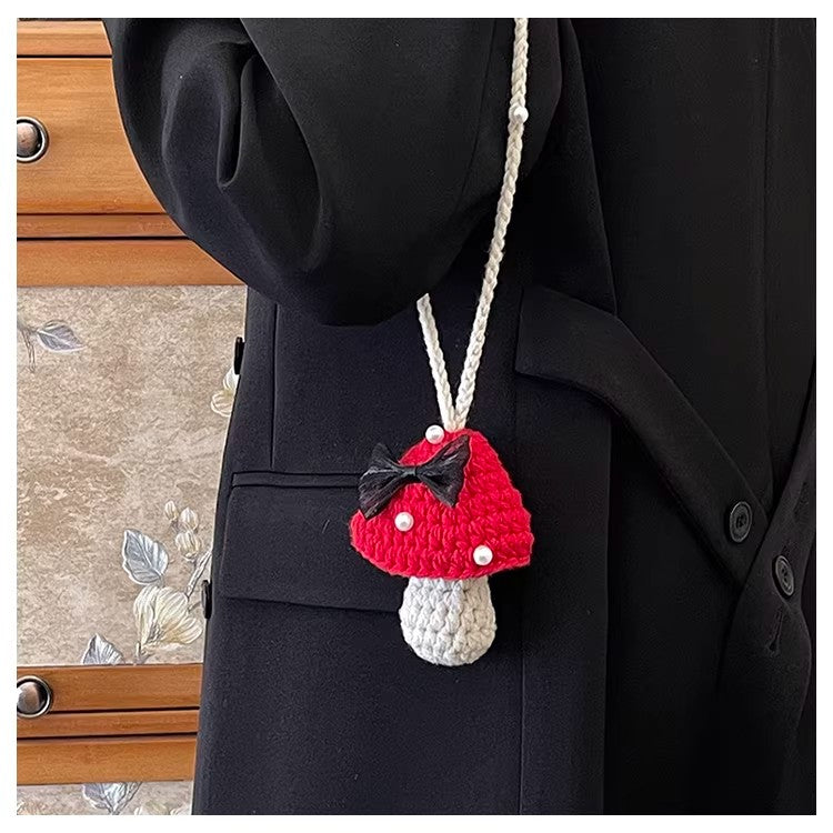 Handmade Cute Mini Crochet Bag, Artisan Knit Earbud Pouch, Custom Color Small Purse for Women, Unique Handmade Accessory