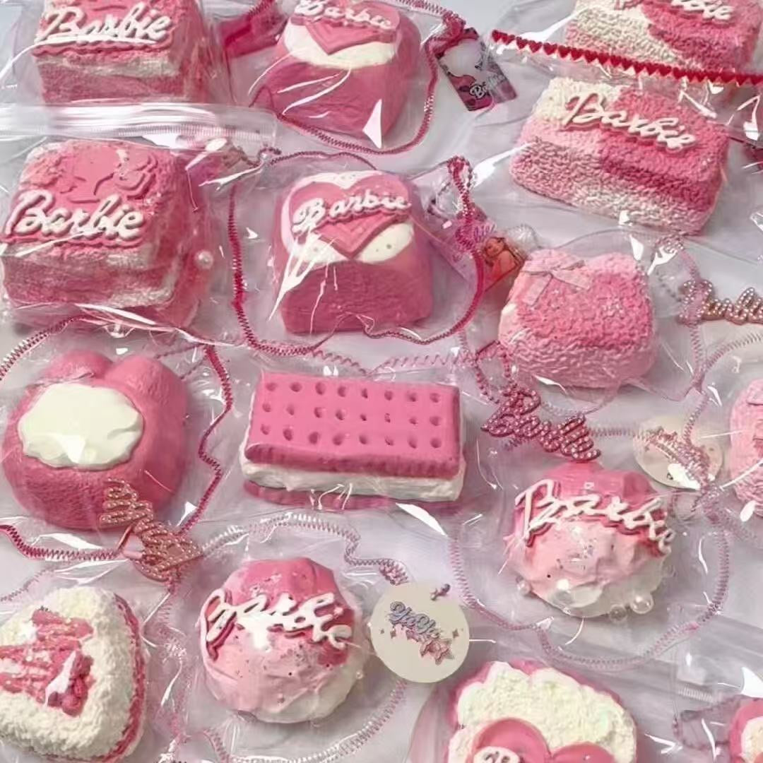 Food Grade Squishy Toy Blind Box - 6 PCS Mystery Sensory Stress Relief Fidget Toys for Kids, Cute Birthday Gifts for Girls