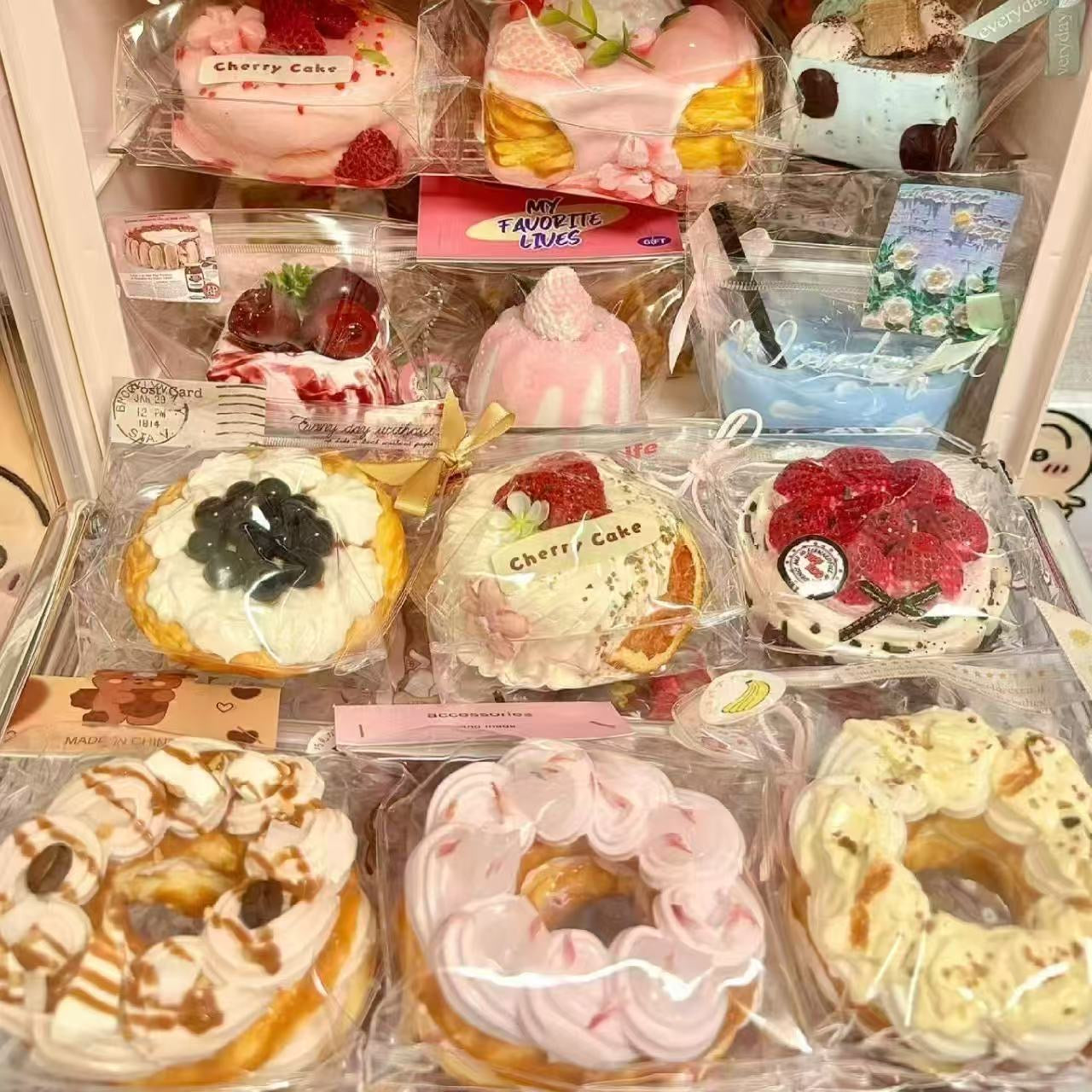 Food Grade Squishy Toy Blind Box - 6 PCS Mystery Sensory Stress Relief Fidget Toys for Kids, Cute Birthday Gifts for Girls