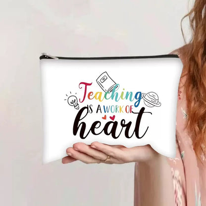 3 mixed sets -TikTok Viral Makeup Bag 🦋 Floral Print Canvas Cosmetic Pouch, Women's Toiletry Organizer & Stylish Pencil Case