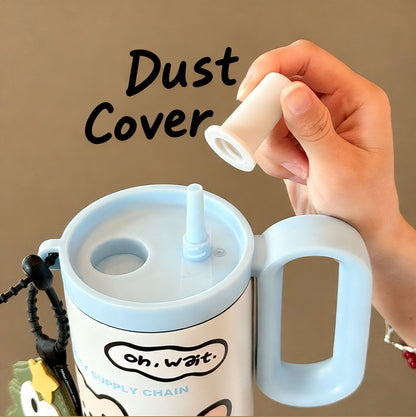 2025 New Ice Cool Cup - 720 ml  Capacity 316 Stainless Steel Vacuum Tumbler, Aesthetic Summer Water Bottle for Women Girls