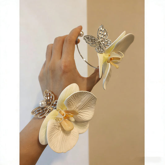 Wedding bracelet,wrist flower