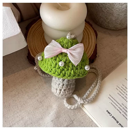Handmade Cute Mini Crochet Bag, Artisan Knit Earbud Pouch, Custom Color Small Purse for Women, Unique Handmade Accessory