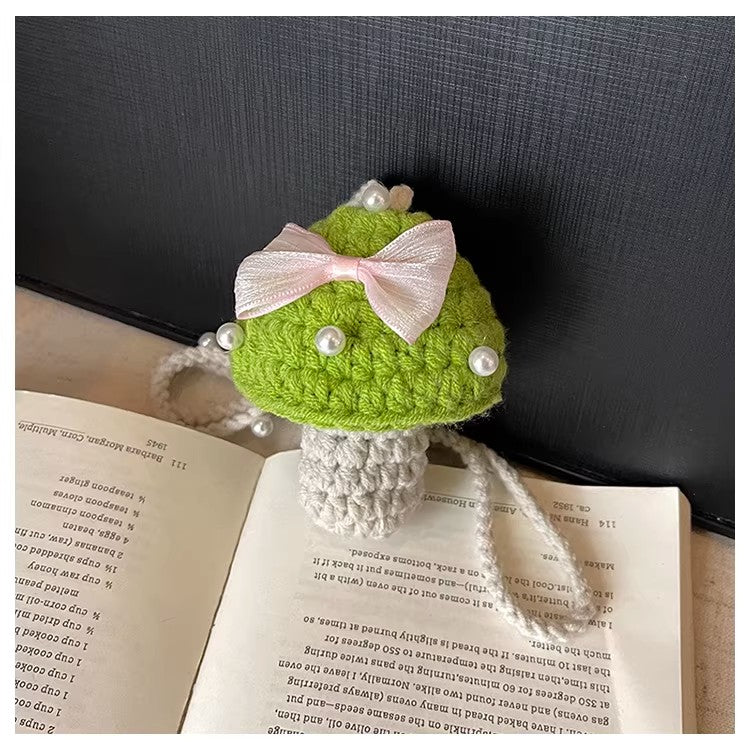 Handmade Cute Mini Crochet Bag, Artisan Knit Earbud Pouch, Custom Color Small Purse for Women, Unique Handmade Accessory