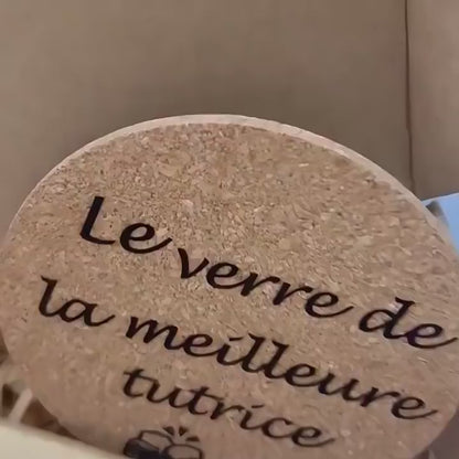 Custom Engraved Wooden Bottle Opener & Coaster Set | Personalized Gift